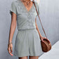 SavannahJayJumpers Lace Trim V-Neck Romper