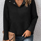 Raglan Sleeve Collared Neck Sweatshirt with Pocket