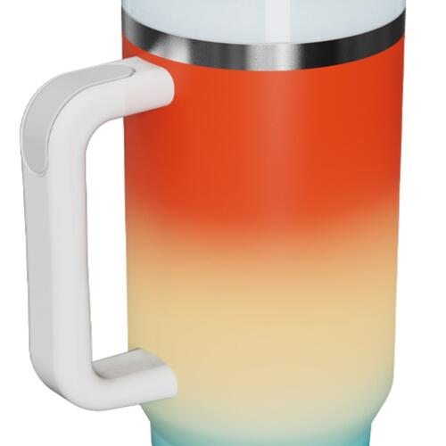 Orange Gradient Multicolor 40 oz. Stainless Steel Tumbler