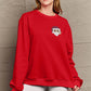 Simply Love Full Size Christmas Themed Letter Graphic Long Sleeve Sweatshirt