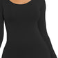Round Neck Long Sleeve Maxi Wrap Dress
