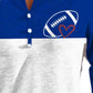Ball Graphic Notched Neck Top