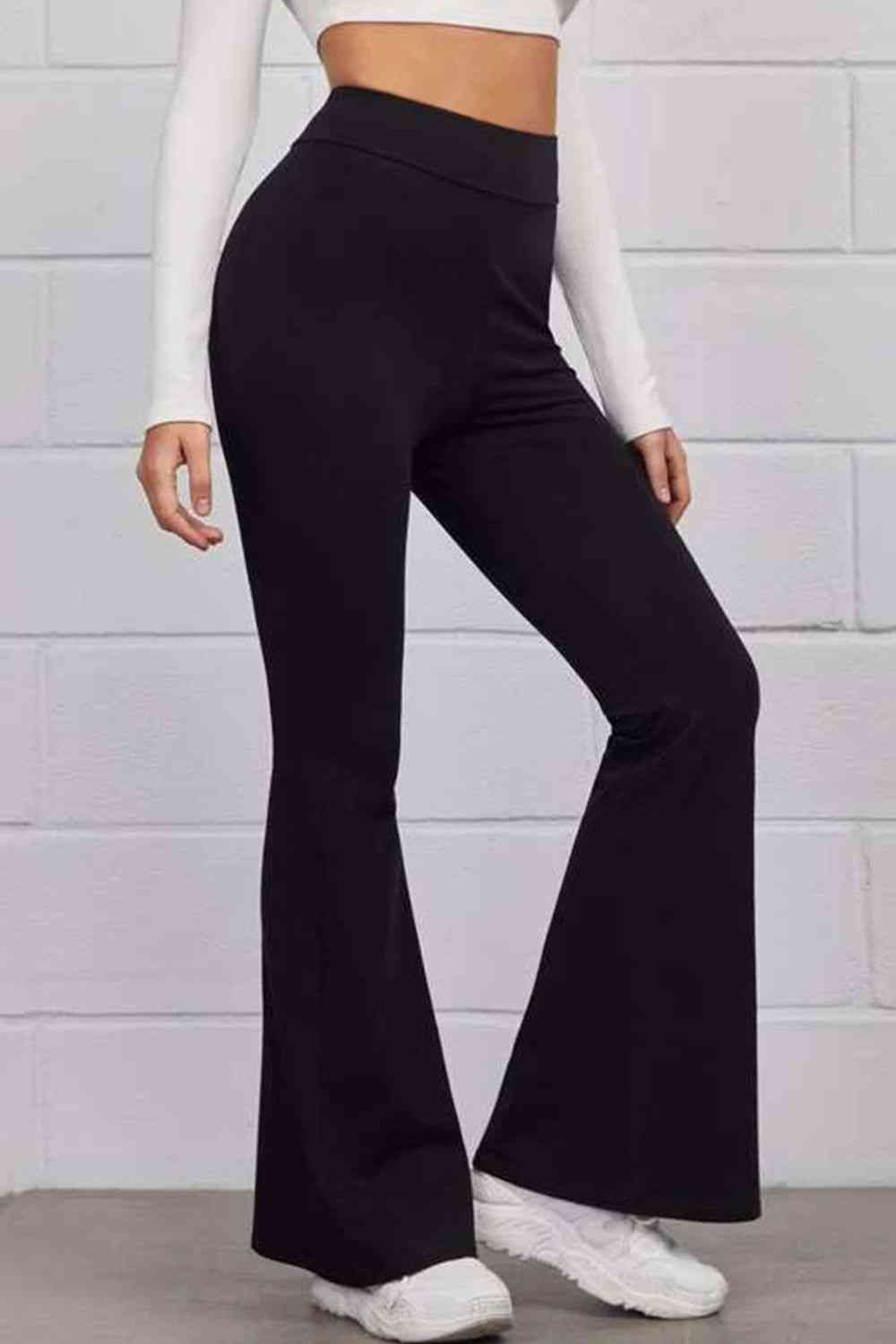 SeaKnickers Black Pull On Flared Pants