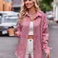 Full Size Dropped Shoulder Longline Shirt
