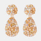 Teardrop Shape Zinc Alloy Dangle Earrings