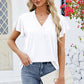 V-Neck Flutter Sleeve T-Shirt