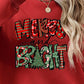 Christmas Themed MERRY AND BRIGHT Long Sleeve Sweatshirt