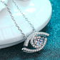 Moissanite Evil Eye Pendant 925 Sterling Silver Necklace