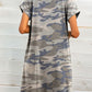 Full Size Scoop Neck Short Sleeve Pocket Mini Dress