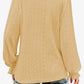 FULL SIZE Eyelet V-Neck Flounce Sleeve Blouse