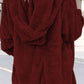 Teddy Hooded Jacket with Pockets