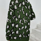 Leopard Open Front Dropped Shoulder Cardigan