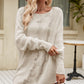 Beauteous Boat Neck Dropped Shoulder Knit Top