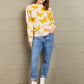 Woven Right Butterfly Dropped Shoulder Crewneck Sweater