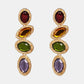 Geometrical Shape Resin Dangle Earrings