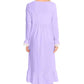 Full Size Lace Detail Square Neck Flounce Sleeve Night Dress