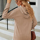 Full Size Cable-Knit Long Sleeve Hoodie