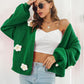 So Floral Open Front Long Sleeve Cardigan