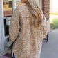 Washed Button Down Dropped Shoulder Jacket