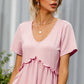 Malibu Dreams Frill Trim Short Sleeve Tee