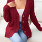 SavannahTree Button Down Cable-Knit Cardigan