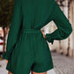 BodatiousJumpers Long Flounce Sleeve V-Neck Romper