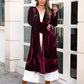 Plus Size Meredith Printed Open Front Long Sleeve Cardigan