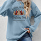 CHRISTMAS THEMED Graphic Round Neck Long Sleeve Sweatshirt