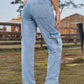 SassyDenim Full Size High Waist Cargo Jeans