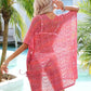 Slit Openwork V-Neck Cover Up