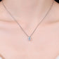 1 Carat Moissanite 925 Sterling Silver Necklace 💜