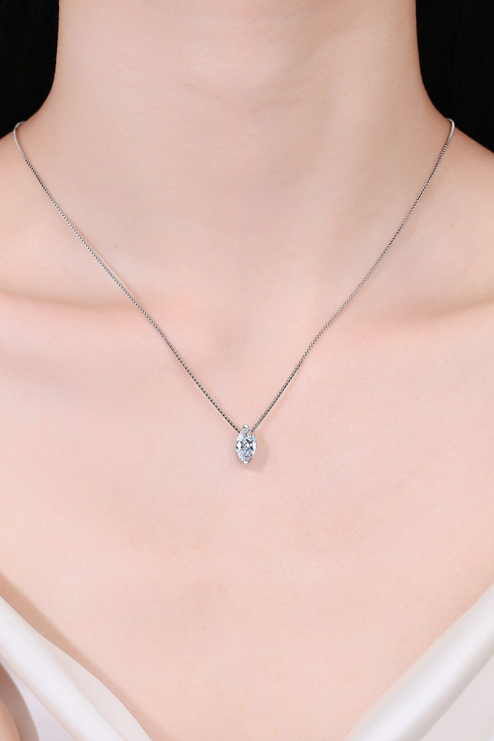 1 Carat Moissanite 925 Sterling Silver Necklace 💜