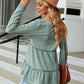 Full Size Long Sleeve V-Neck Cable-Knit Blouse