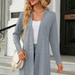 Open Front Long Sleeve Cardigan