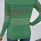 Striped Round Neck Long Sleeve T-Shirt
