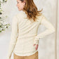 Culture Code Full Size Ribbed Round Neck Long Sleeve Top