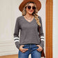 Full Size V-Neck Long Sleeve T-Shirt