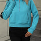 Malibu Dreams Zip-Up Raglan Sleeve Hoodie with Pocket