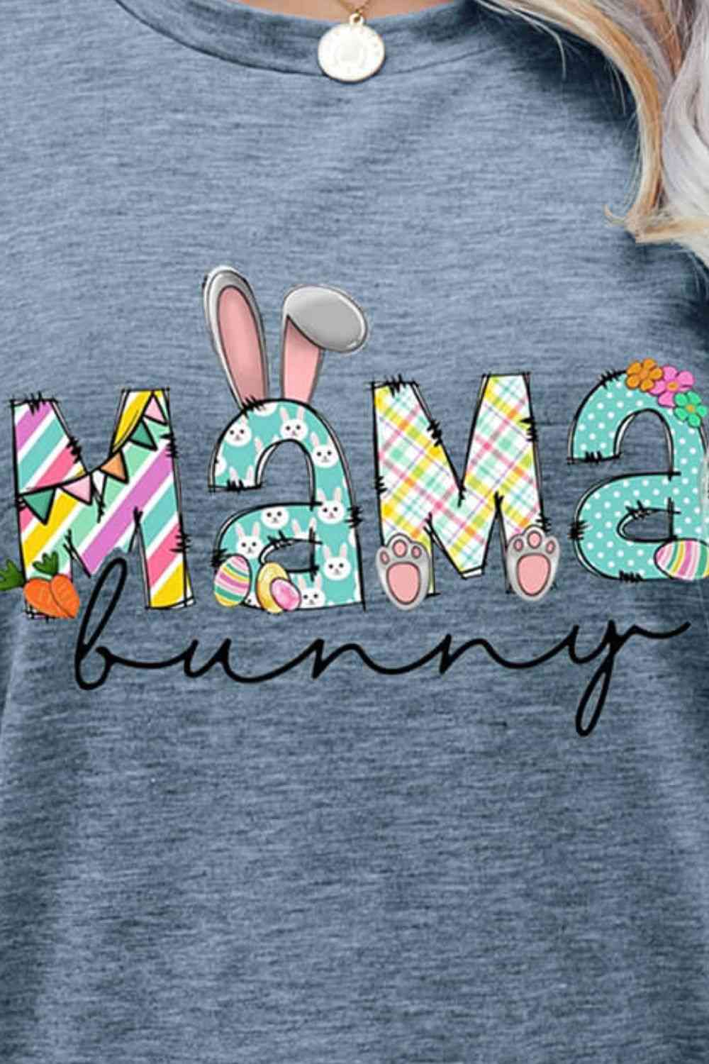 Seasonal MAMA BUNNY Easter Graphic Tee