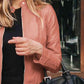 Mock Neck Zip Up Jacket