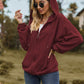 Outer Adventure Full Size Cable-Knit Long Sleeve Hooded Jacket