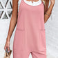 Spaghetti Strap Romper with Pockets