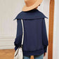Full Size Half-Zip Collared Sweatshirt