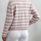 Striped Button Front Cardigan