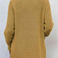 Open Front Rib-Knit Cardigan with Pockets