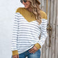 Striped Round Neck Long Sleeve T-Shirt