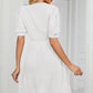 V-Neck Puff Sleeve Dress