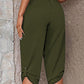 Joselyn Full Size Roll-Tab Capris Pants