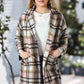 Hannah Plaid Longline Jacket with Pockets