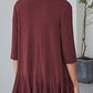 Open Front Ruffle Trim Cardigan